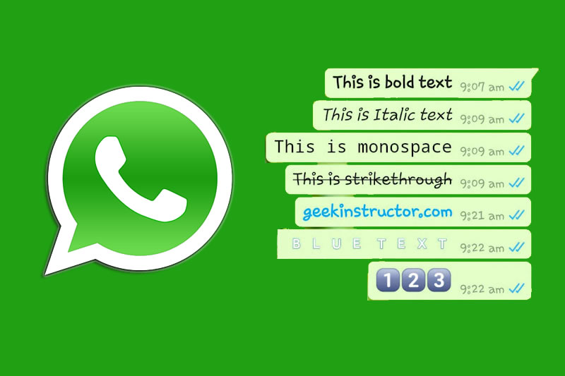mudar a letra do WhatsApp